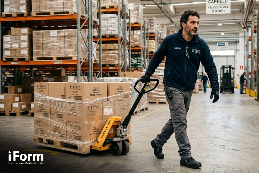 Corso di formazione per l’uso in sicurezza di transpallet manuali ed elettrici